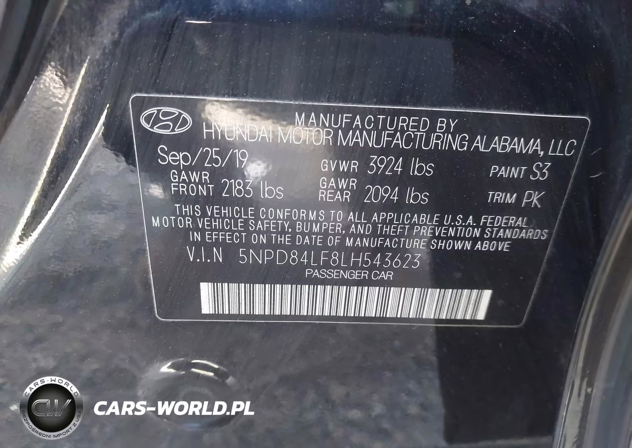 2020 Hyundai Elantra Sel VIN:5NPD84LF8LH543623 - 9
