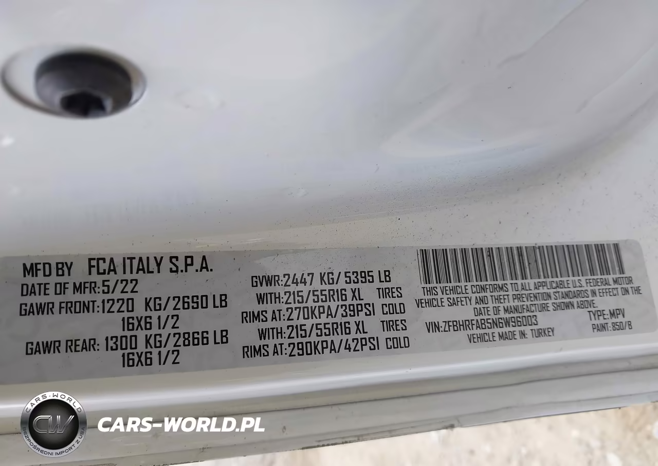 2022 Ram Promaster City Cargo Van VIN:ZFBHRFAB5N6W96003 - 9