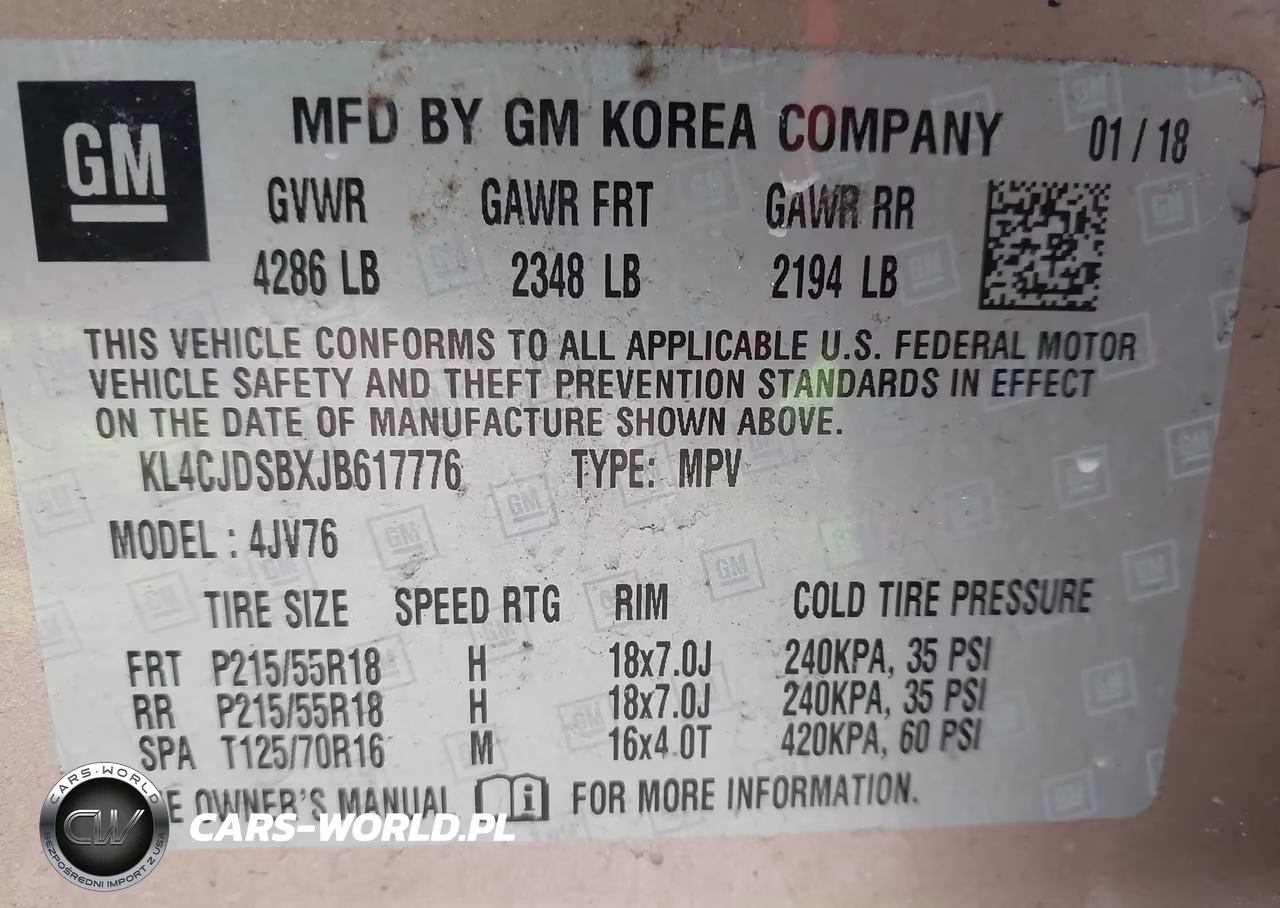 2018 Buick Encore Premium VIN:KL4CJDSBXJB617776 - 9
