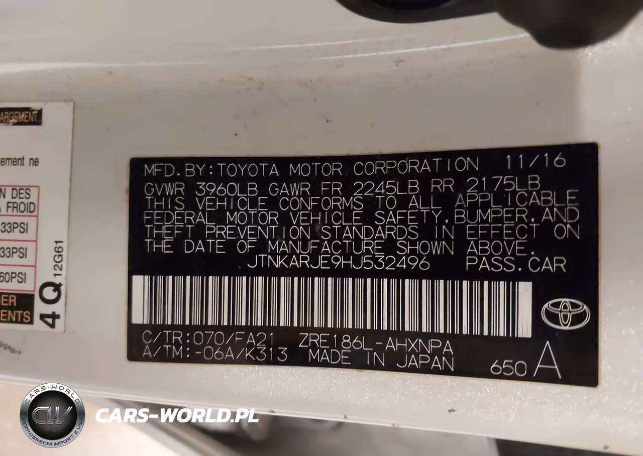 2017 Toyota Corolla Im VIN:JTNKARJE9HJ532496 - 9