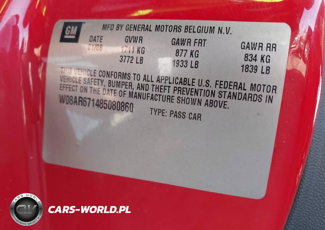 2008 Saturn Astra Xe VIN:W08AR671485080860 - 9