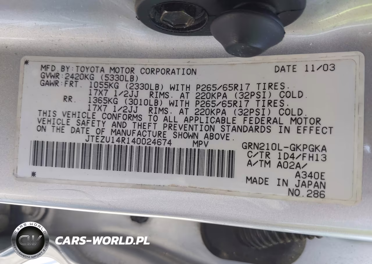 2004 Toyota 4Runner Sr5 Sport V6 VIN:JTEZU14R140024674 - 9