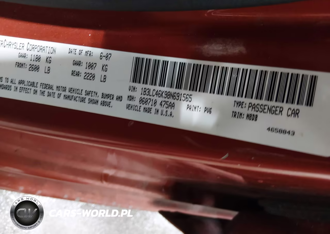 2008 Dodge Avenger Se VIN:1B3LC46K98N691565 - 9