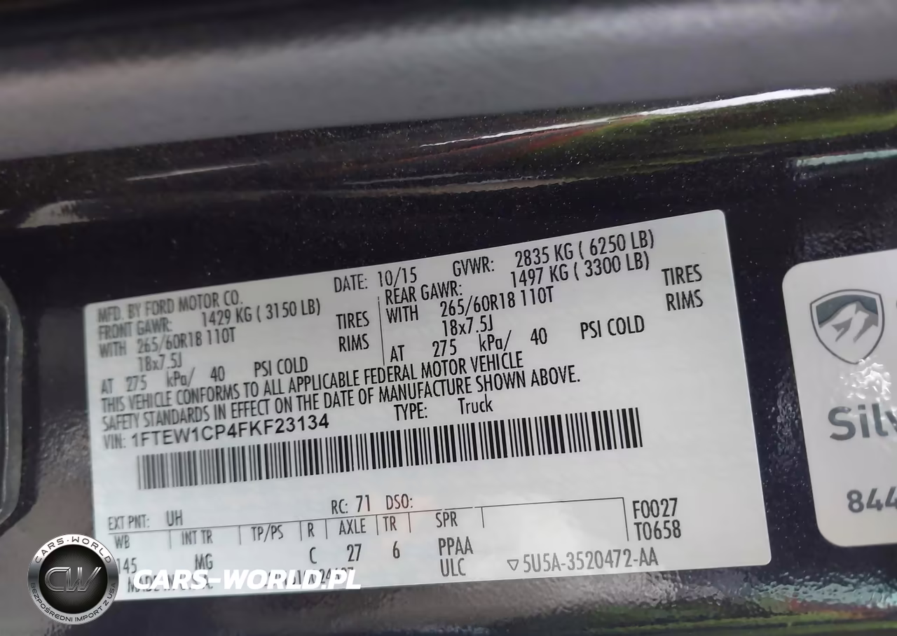 2015 Ford F-150 Xlt VIN:1FTEW1CP4FKF23134 - 9