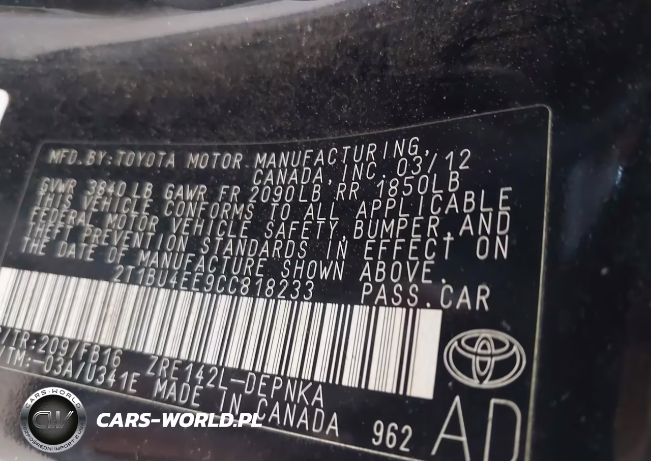 2012 Toyota Corolla Le VIN:2T1BU4EE9CC818233 - 9