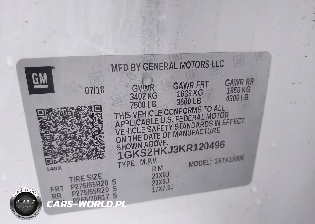 2019 GMC Yukon Xl Denali VIN:1GKS2HKJ3KR120496 - 9