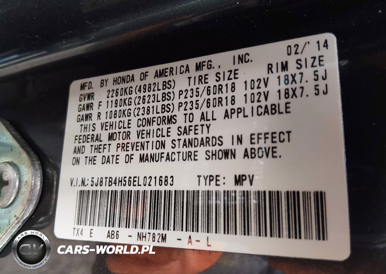 2014 Acura Rdx VIN:5J8TB4H56EL021683 - 9