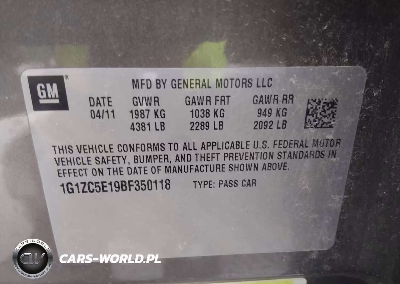 2011 Chevrolet Malibu 1Lt VIN:1G1ZC5E19BF350118 - 9