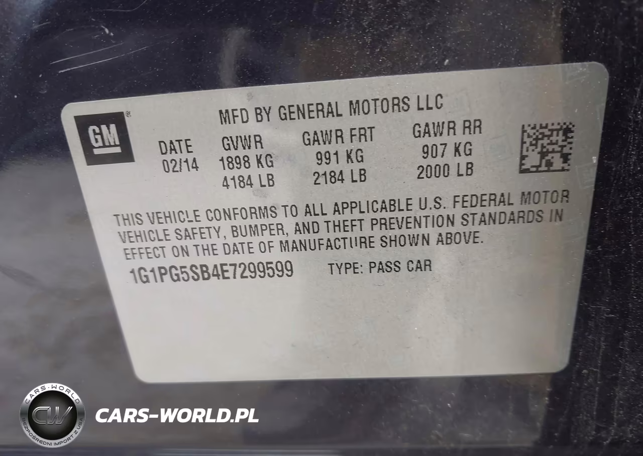 2014 Chevrolet Cruze Ltz VIN:1G1PG5SB4E7299599 - 9