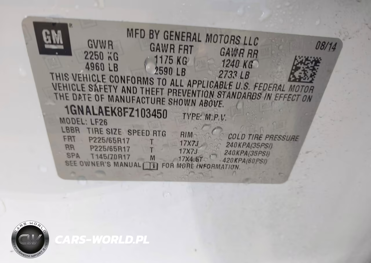 2015 Chevrolet Equinox Ls VIN:1GNALAEK8FZ103450 - 9