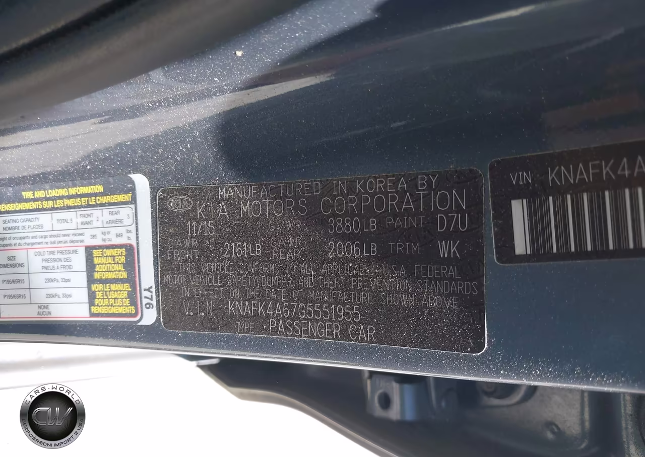 2016 Kia Forte Lx VIN:KNAFK4A67G5551955 - 9