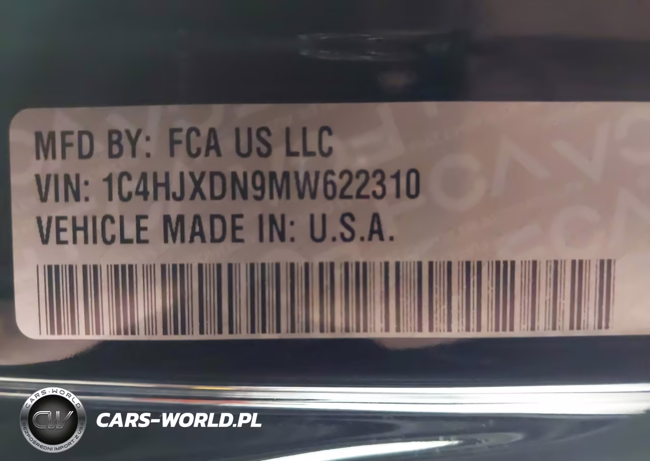 2021 Jeep Wrangler Unlimited Sport S 4X4 VIN:1C4HJXDN9MW622310 - 9