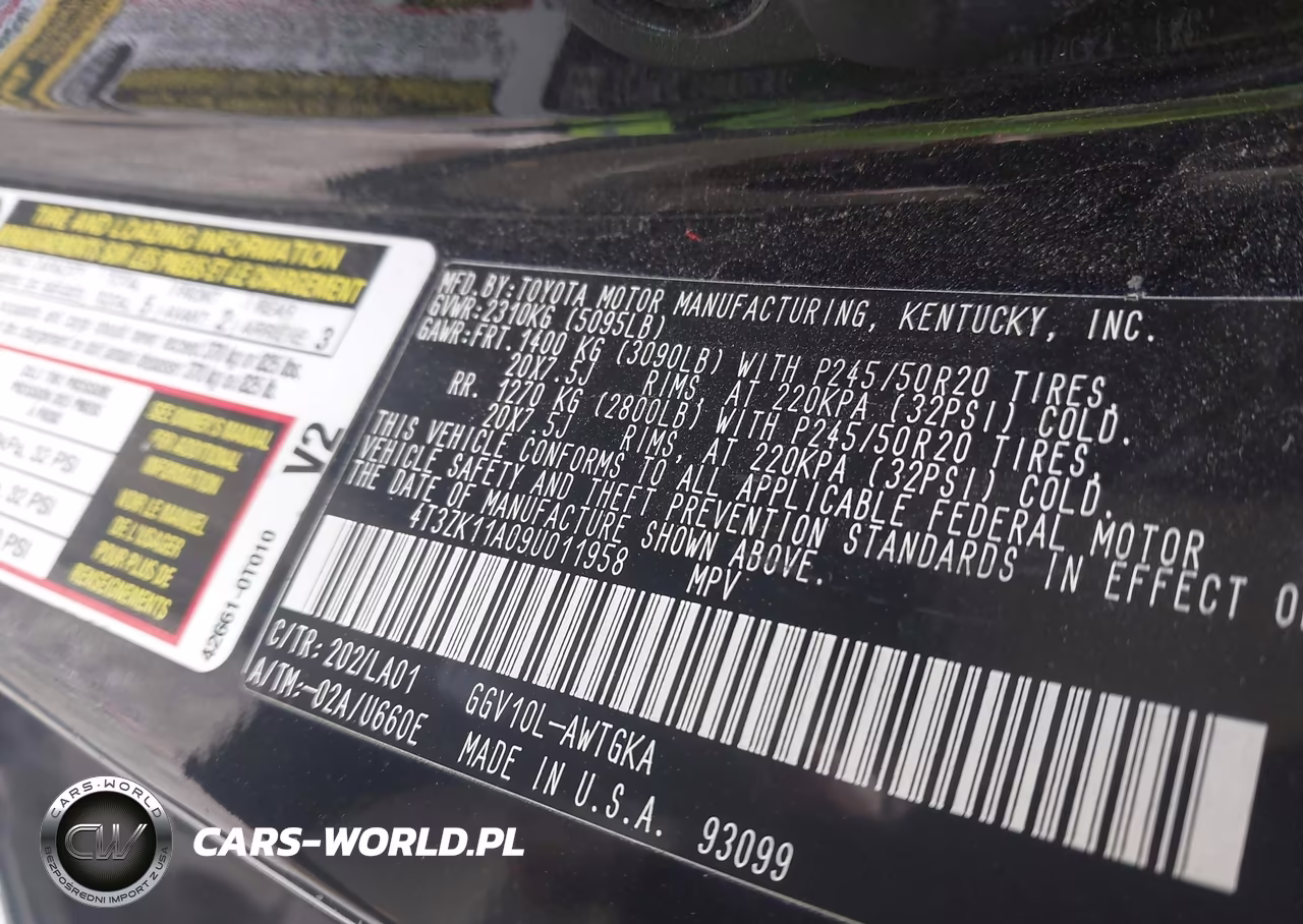 2009 Toyota Venza Base V6 VIN:4T3ZK11A09U011958 - 9