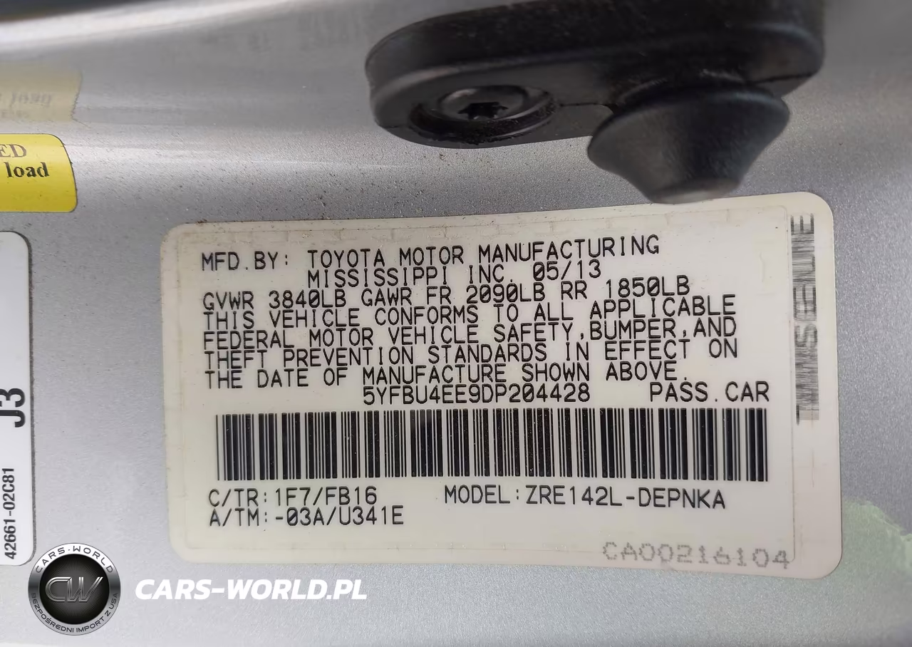 2013 Toyota Corolla Le VIN:5YFBU4EE9DP204428 - 9