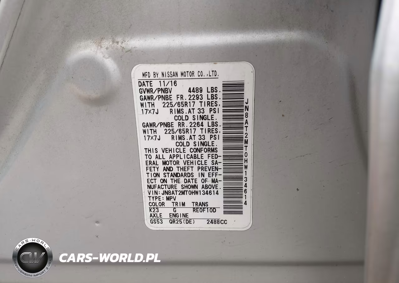 2017 Nissan Rogue S VIN:JN8AT2MT0HW134614 - 9