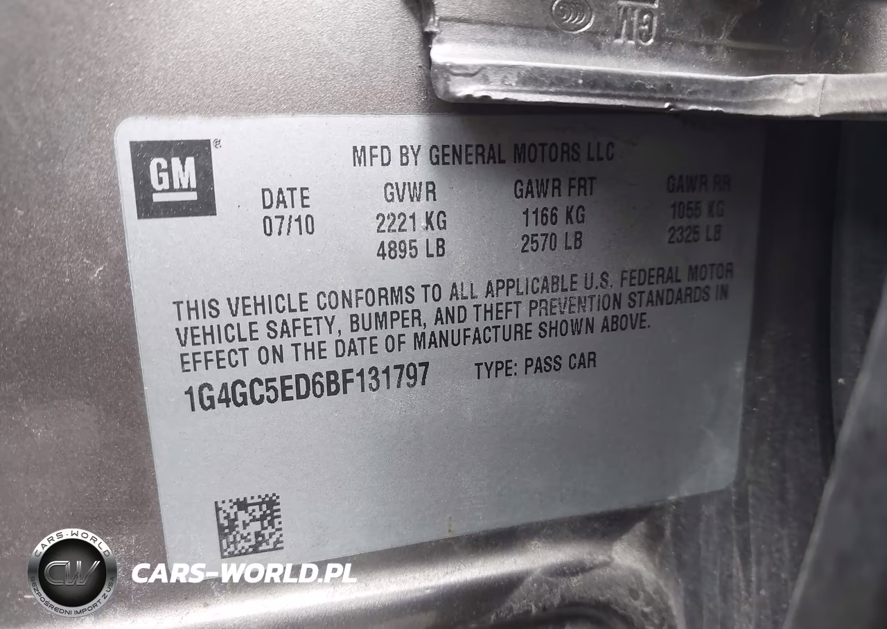 2011 Buick Lacrosse Cxl VIN:1G4GC5ED6BF131797 - 9