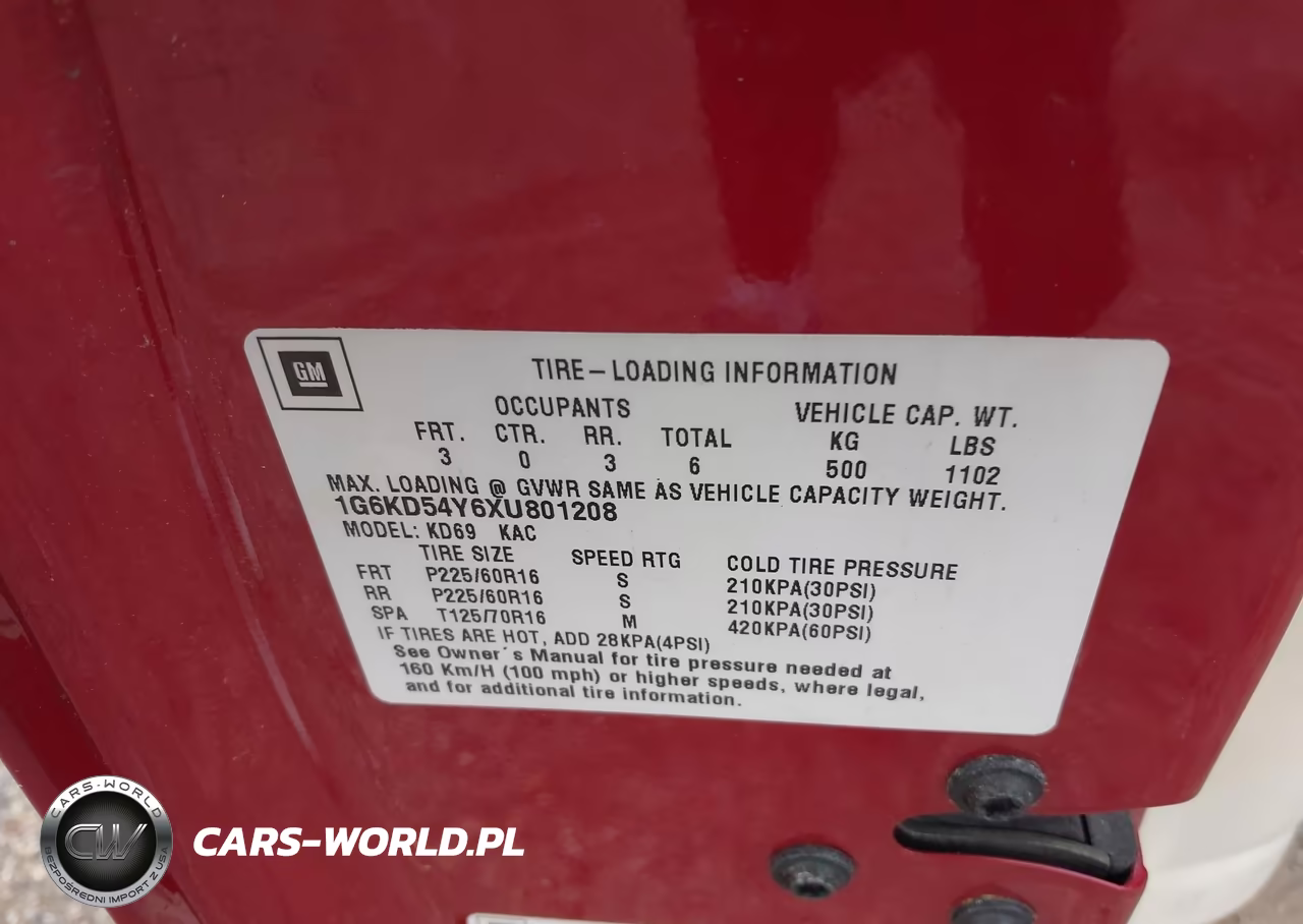 1999 Cadillac Deville Standard VIN:1G6KD54Y6XU801208 - 9