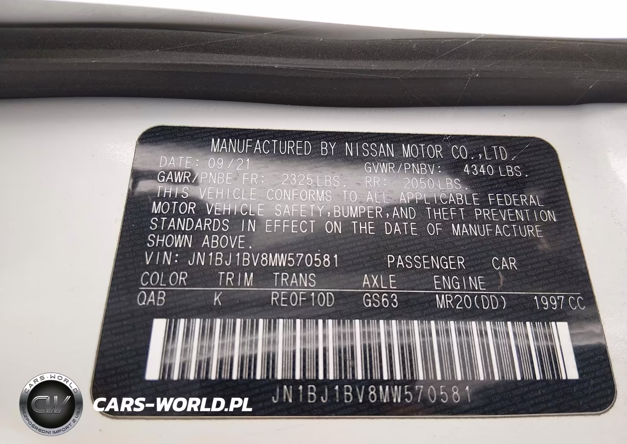 2021 Nissan Rogue Sport Sv Fwd Xtronic Cvt VIN:JN1BJ1BV8MW570581 - 10