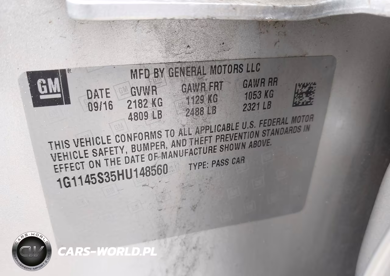 2017 Chevrolet Impala 2Lz VIN:1G1145S35HU148560 - 9