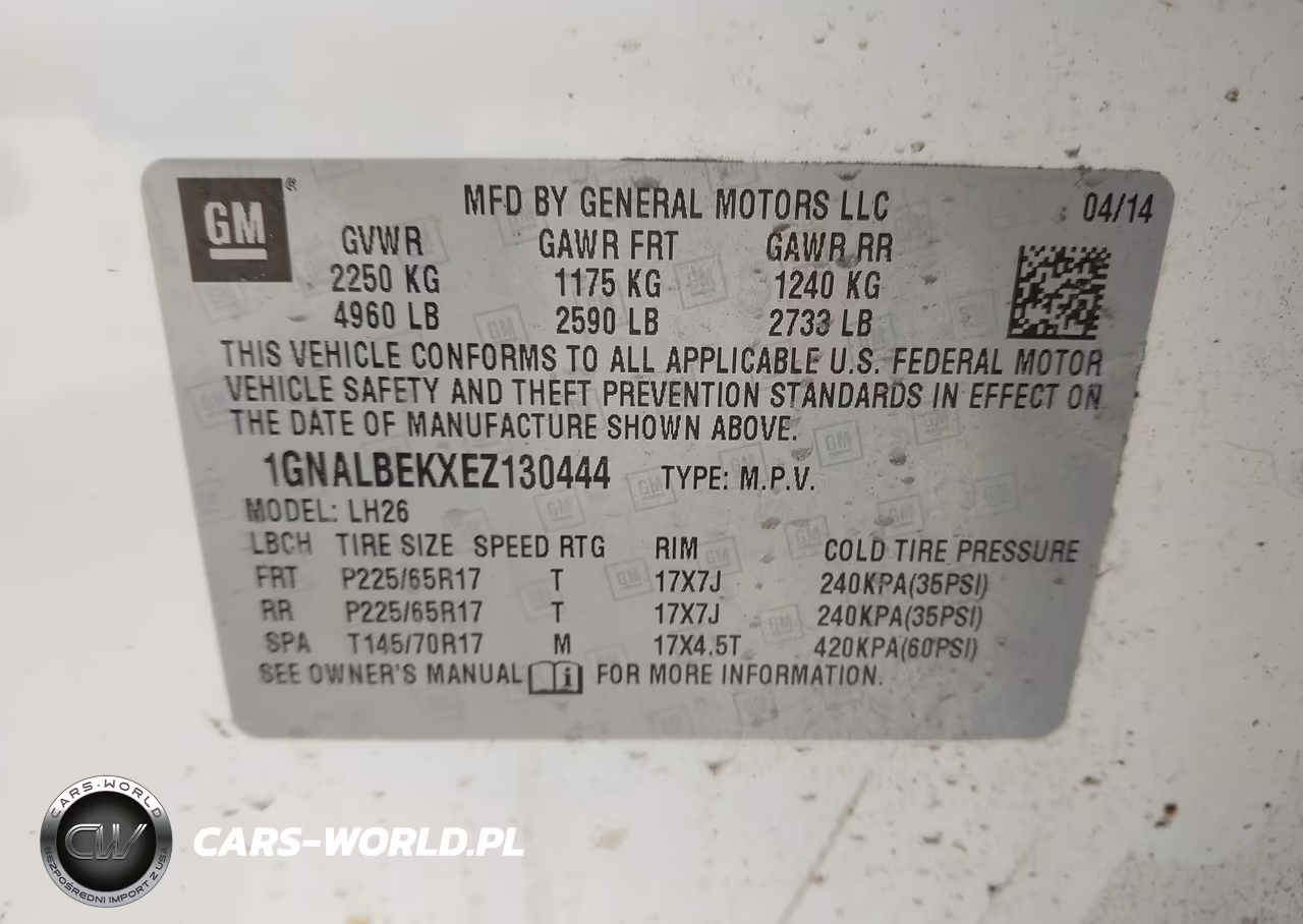 2014 Chevrolet Equinox 1Lt VIN:1GNALBEKXEZ130444 - 9