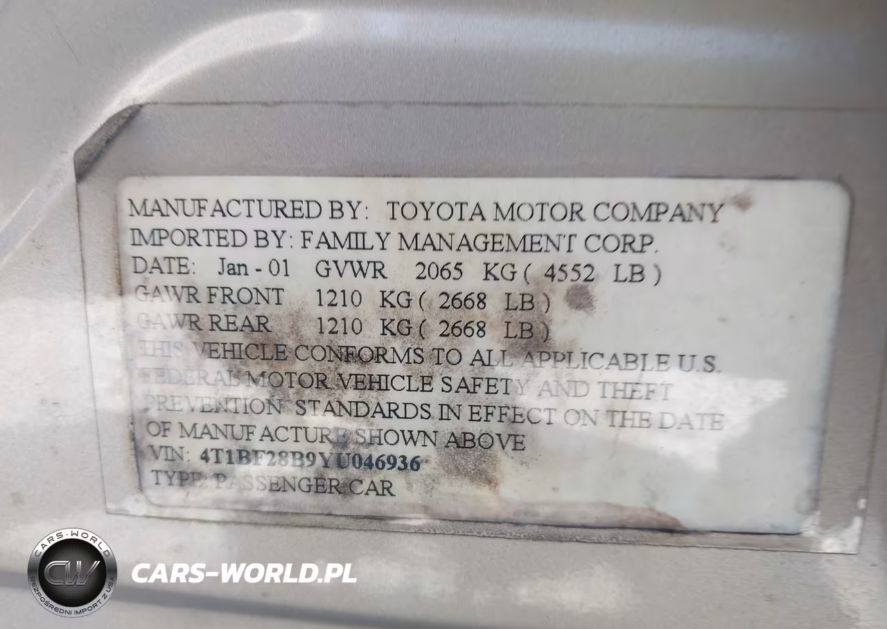 2000 Toyota Avalon Xl-Xls VIN:4T1BF28B9YU046936 - 9