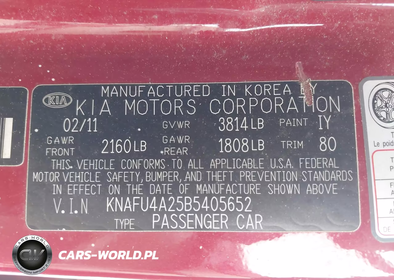 2011 Kia Forte Ex VIN:KNAFU4A25B5405652 - 9