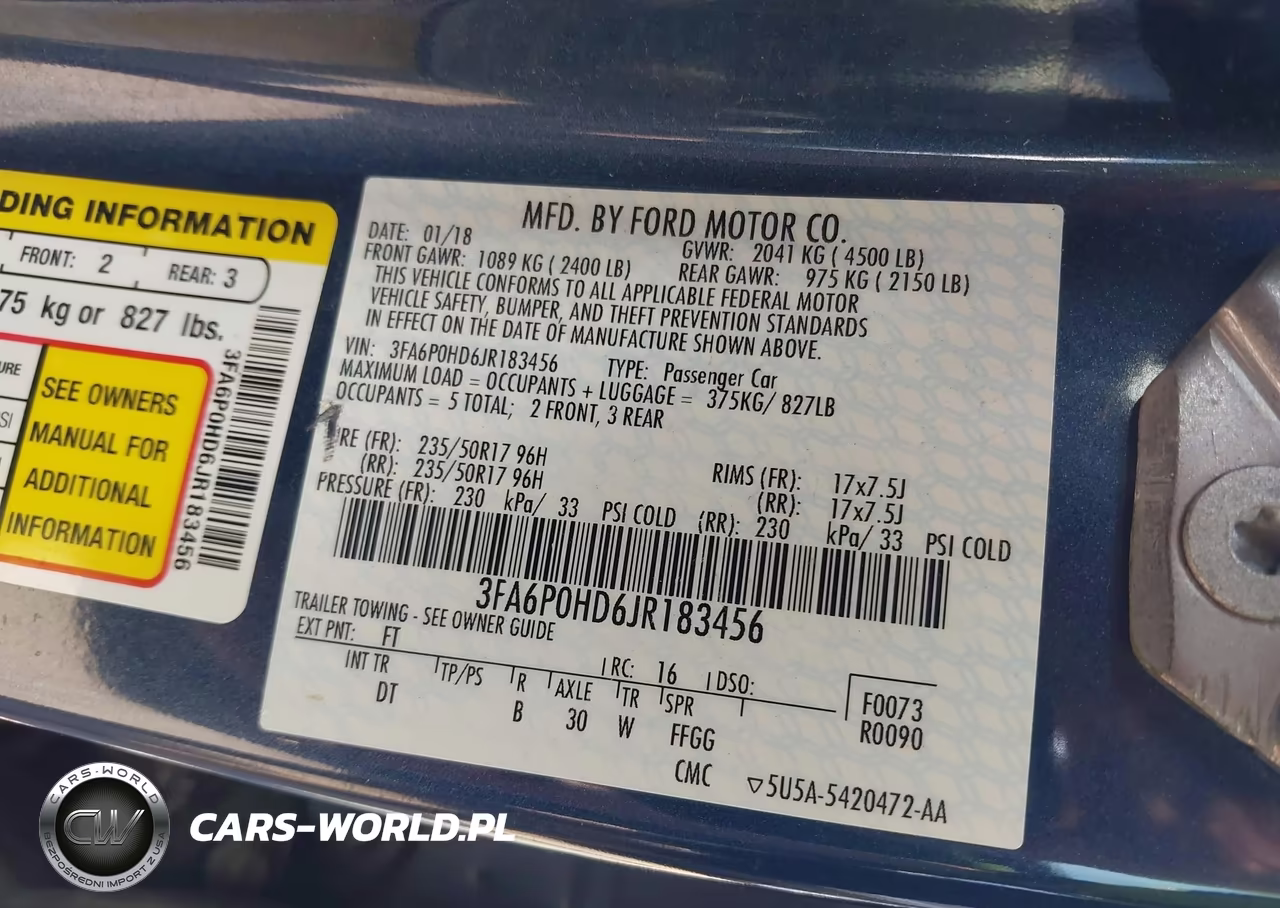 2018 Ford Fusion Se VIN:3FA6P0HD6JR183456 - 9