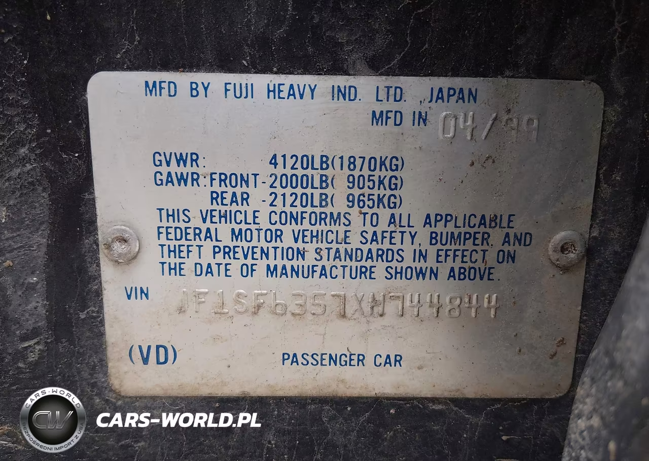 1999 Subaru Forester L VIN:JF1SF6357XH744844 - 9