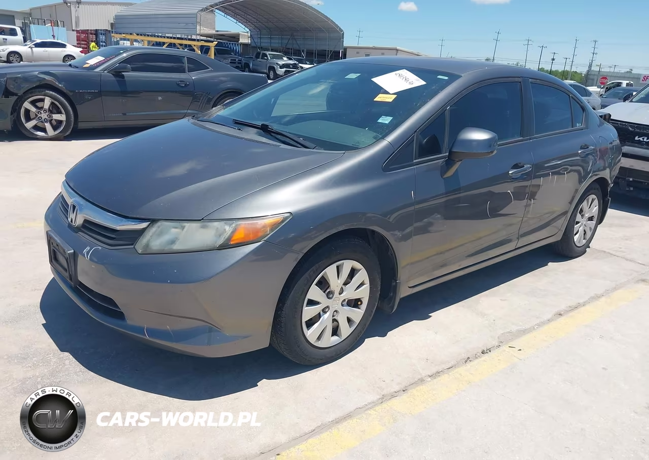 2012 Honda Civic Lx VIN:2HGFB2F51CH579195 - 2