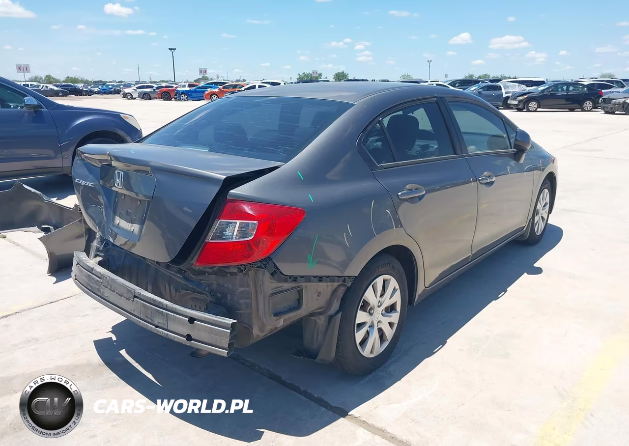 2012 Honda Civic Lx VIN:2HGFB2F51CH579195 - 4