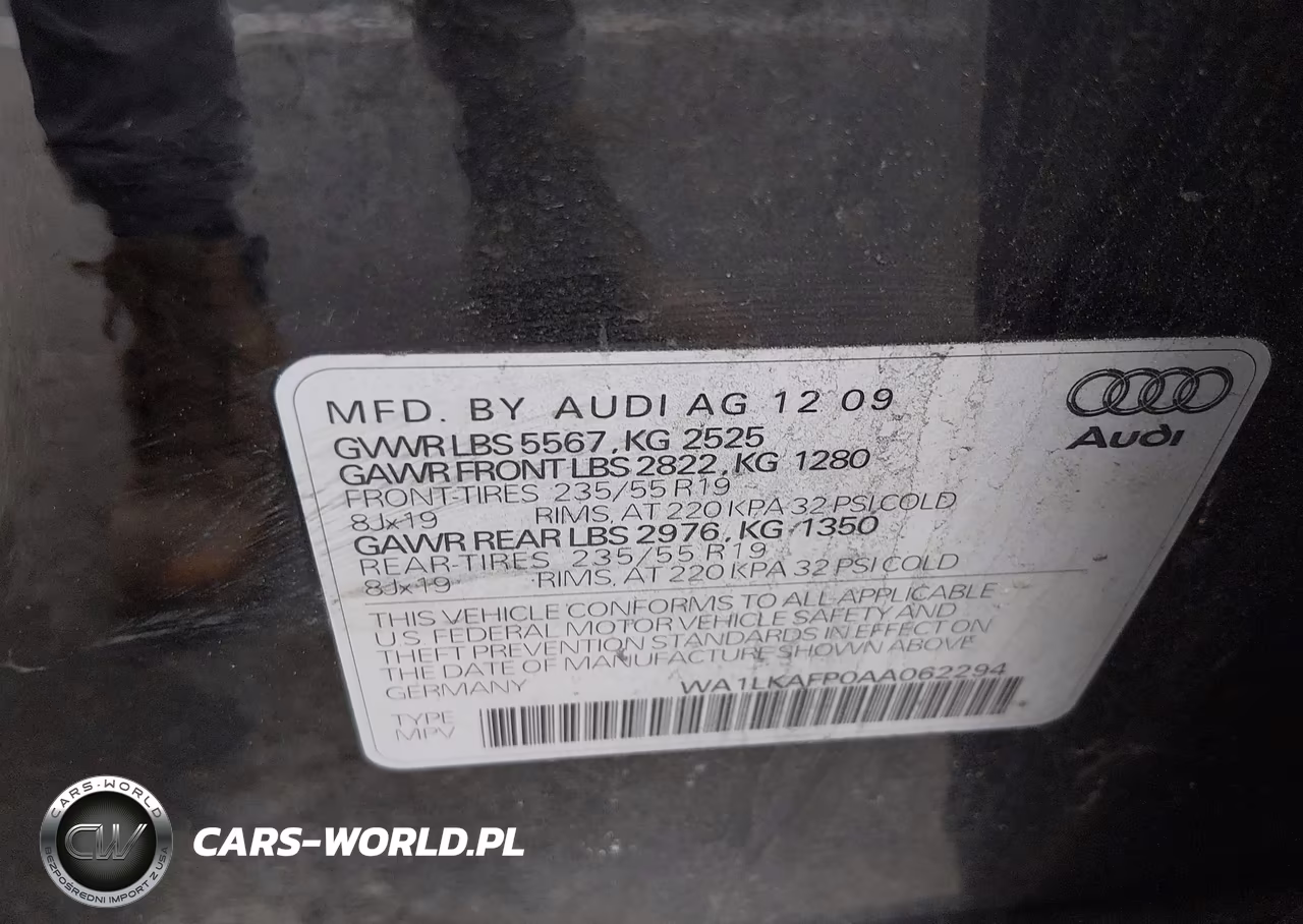 2010 Audi Q5 3.2 Premium VIN:WA1LKAFP0AA062294 - 9