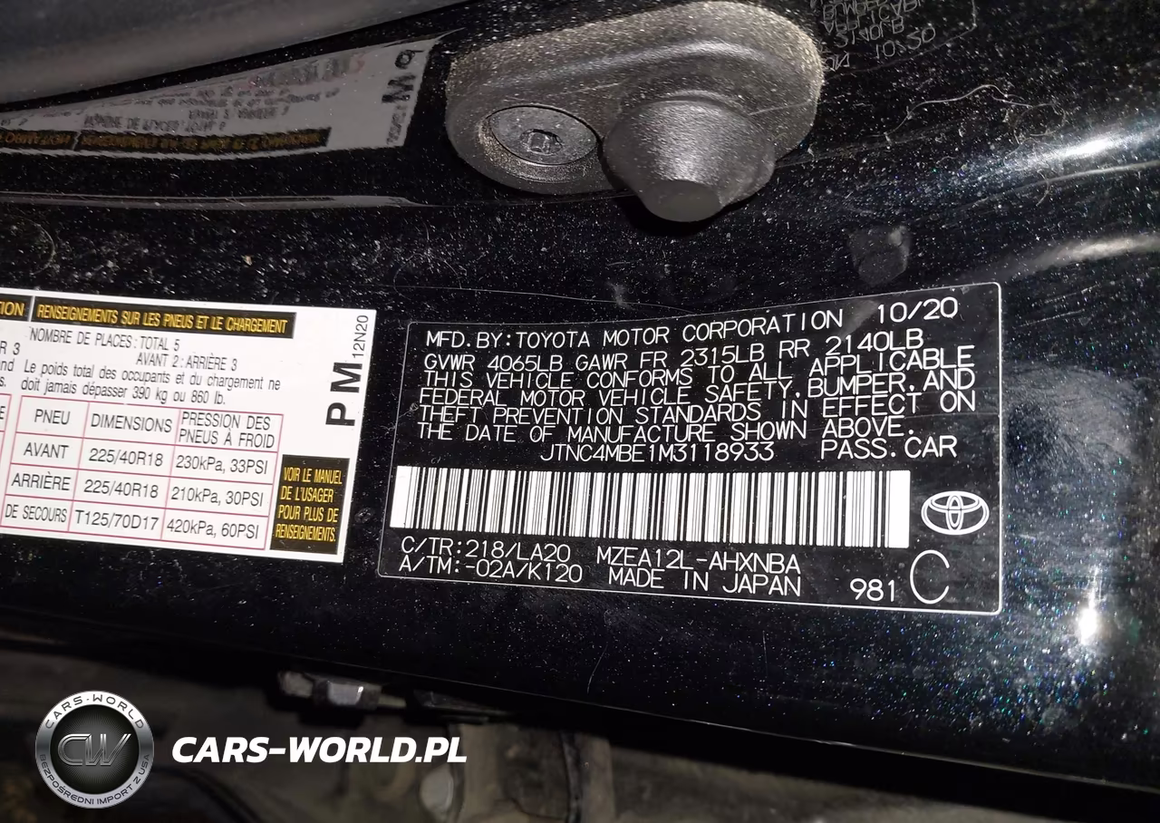2021 Toyota Corolla Xse VIN:JTNC4MBE1M3118933 - 9