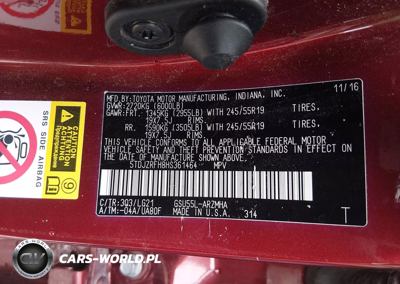 2017 Toyota Highlander Se VIN:5TDJZRFH8HS361464 - 9