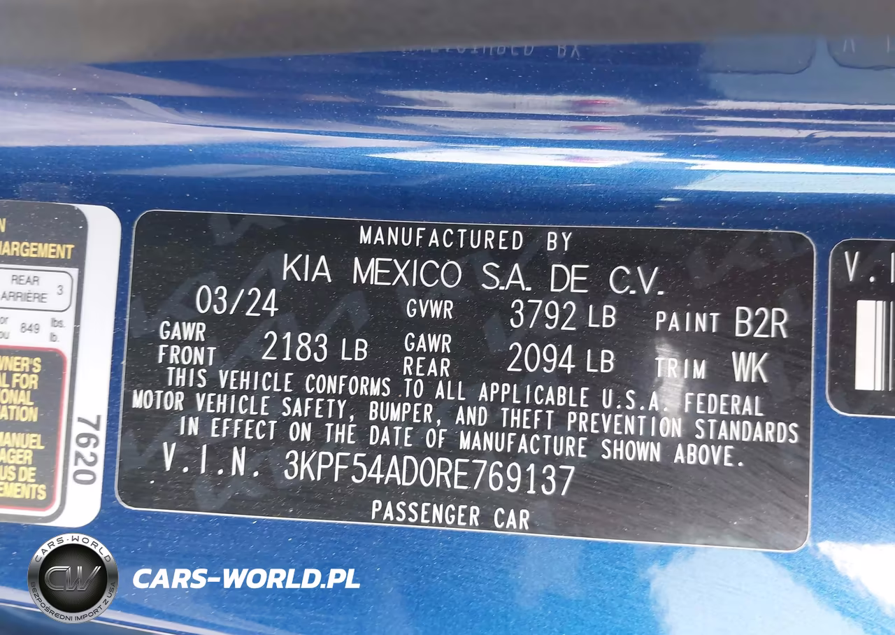 2024 Kia Forte Gt-Line VIN:3KPF54AD0RE769137 - 9