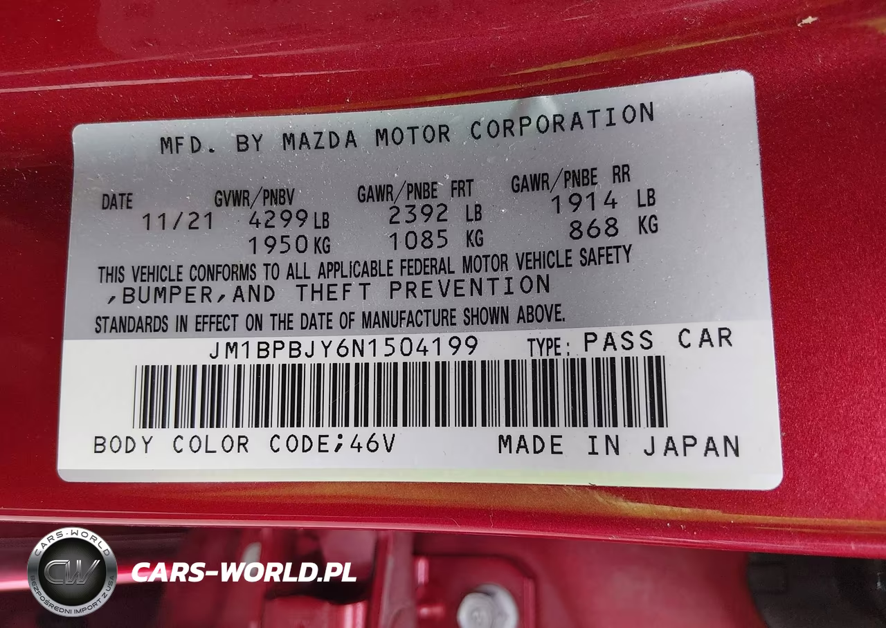 2022 Mazda Mazda3 2.5 Turbo VIN:JM1BPBJY6N1504199 - 9