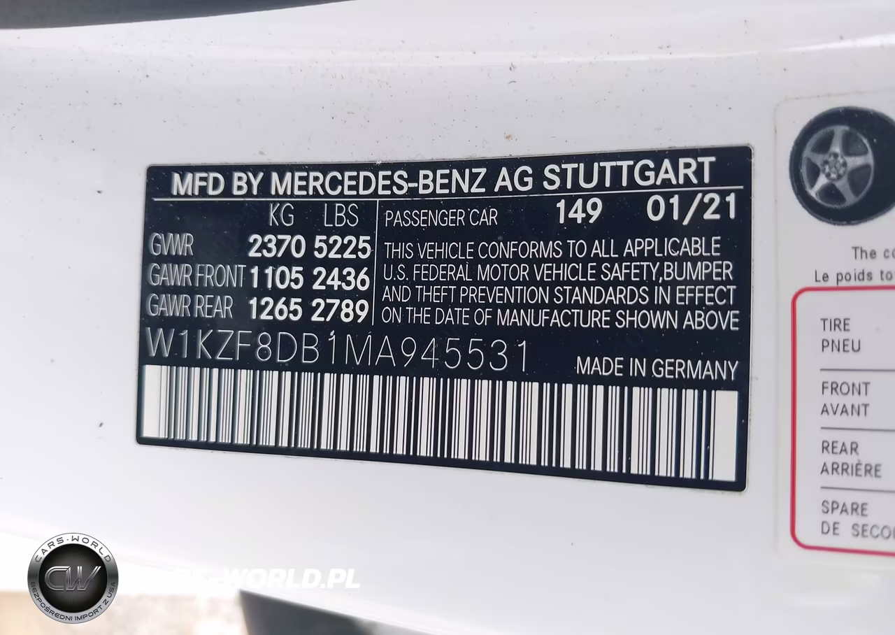 2021 Mercedes-Benz E 350 VIN:W1KZF8DB1MA945531 - 9