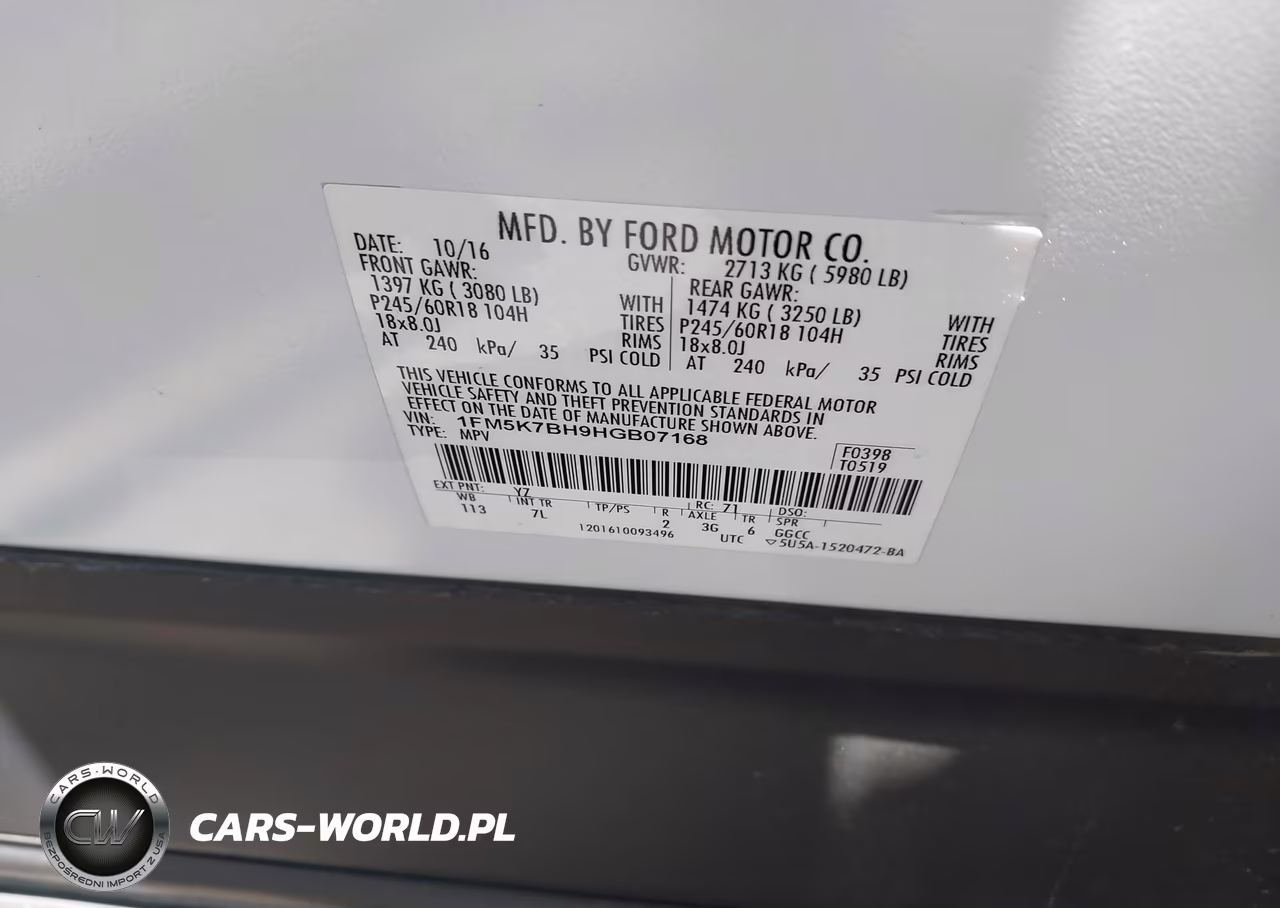 2017 Ford Explorer VIN:1FM5K7BH9HGB07168 - 9