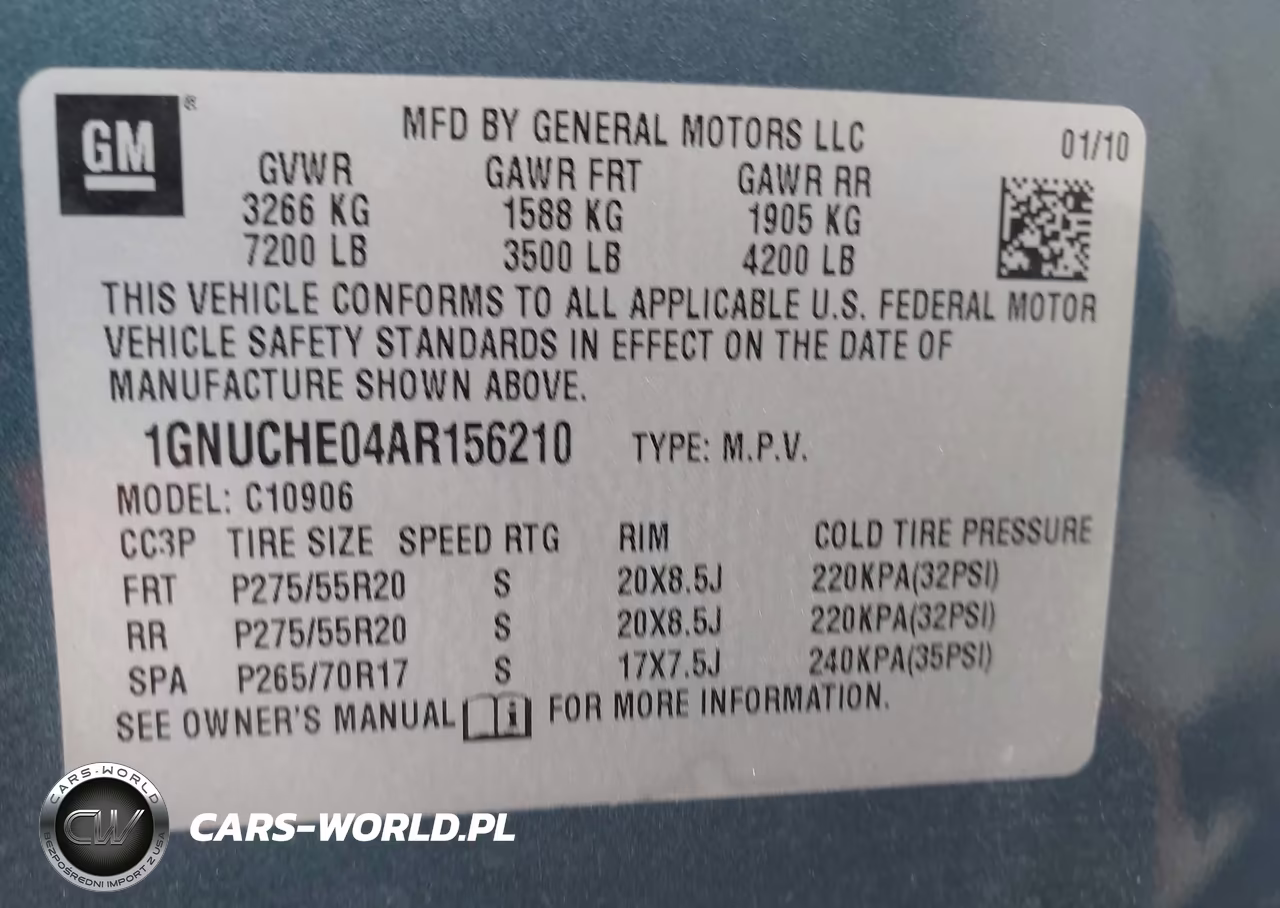 2010 Chevrolet Suburban 1500 Ls VIN:1GNUCHE04AR156210 - 9