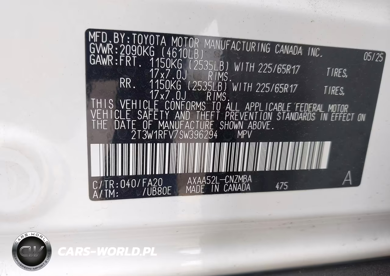 2025 Toyota Rav4 Xle VIN:2T3W1RFV7SW396294 - 9