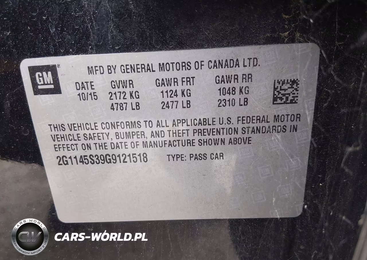 2016 Chevrolet Impala 2Lz VIN:2G1145S39G9121518 - 9
