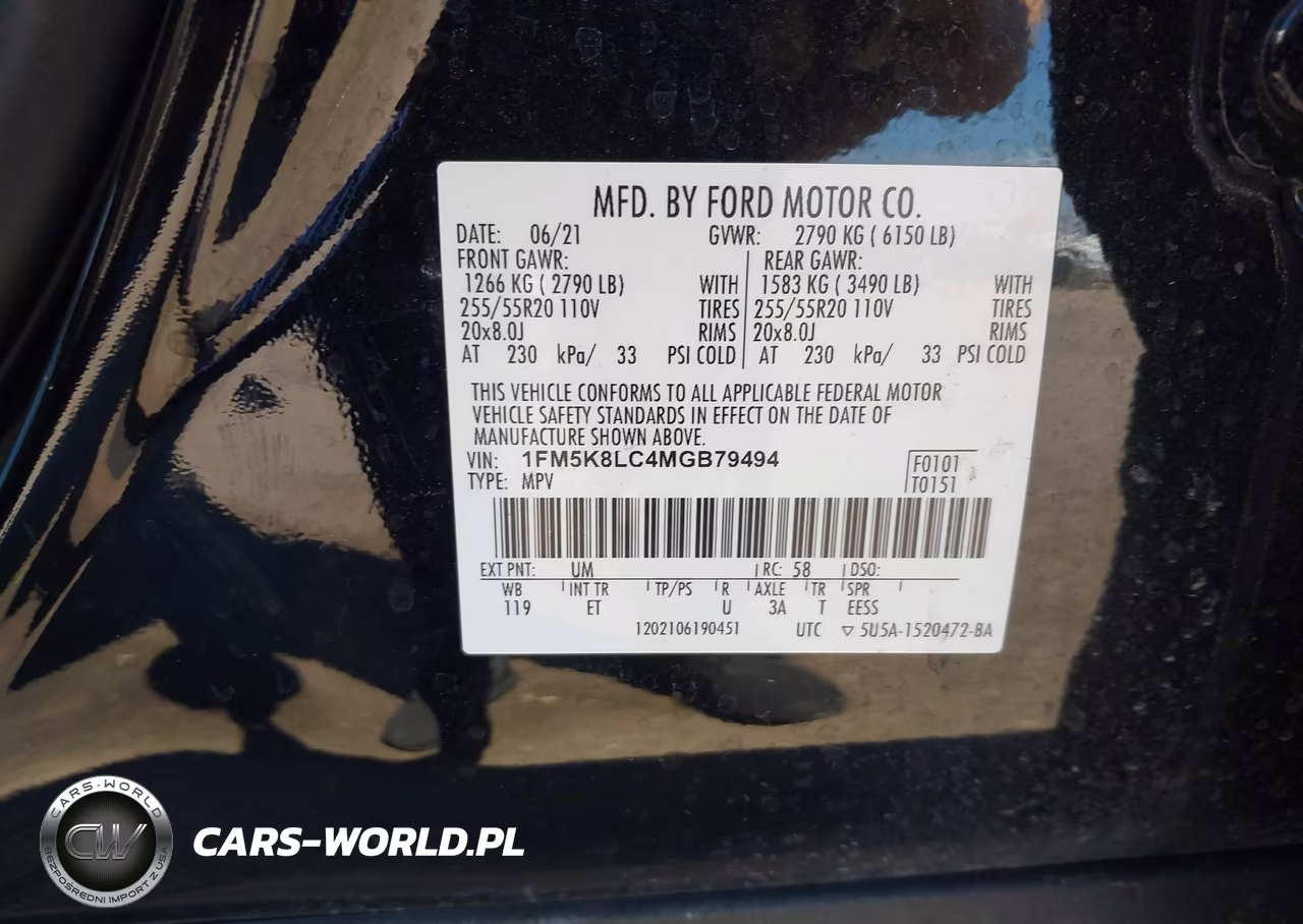 2021 Ford Explorer King Ranch VIN:1FM5K8LC4MGB79494 - 9