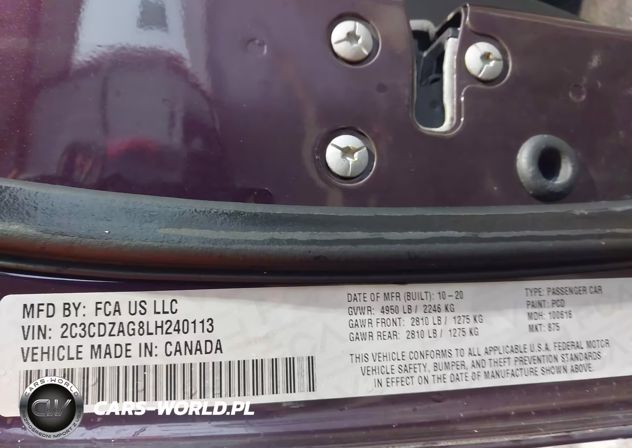 2020 Dodge Challenger Sxt VIN:2C3CDZAG8LH240113 - 9
