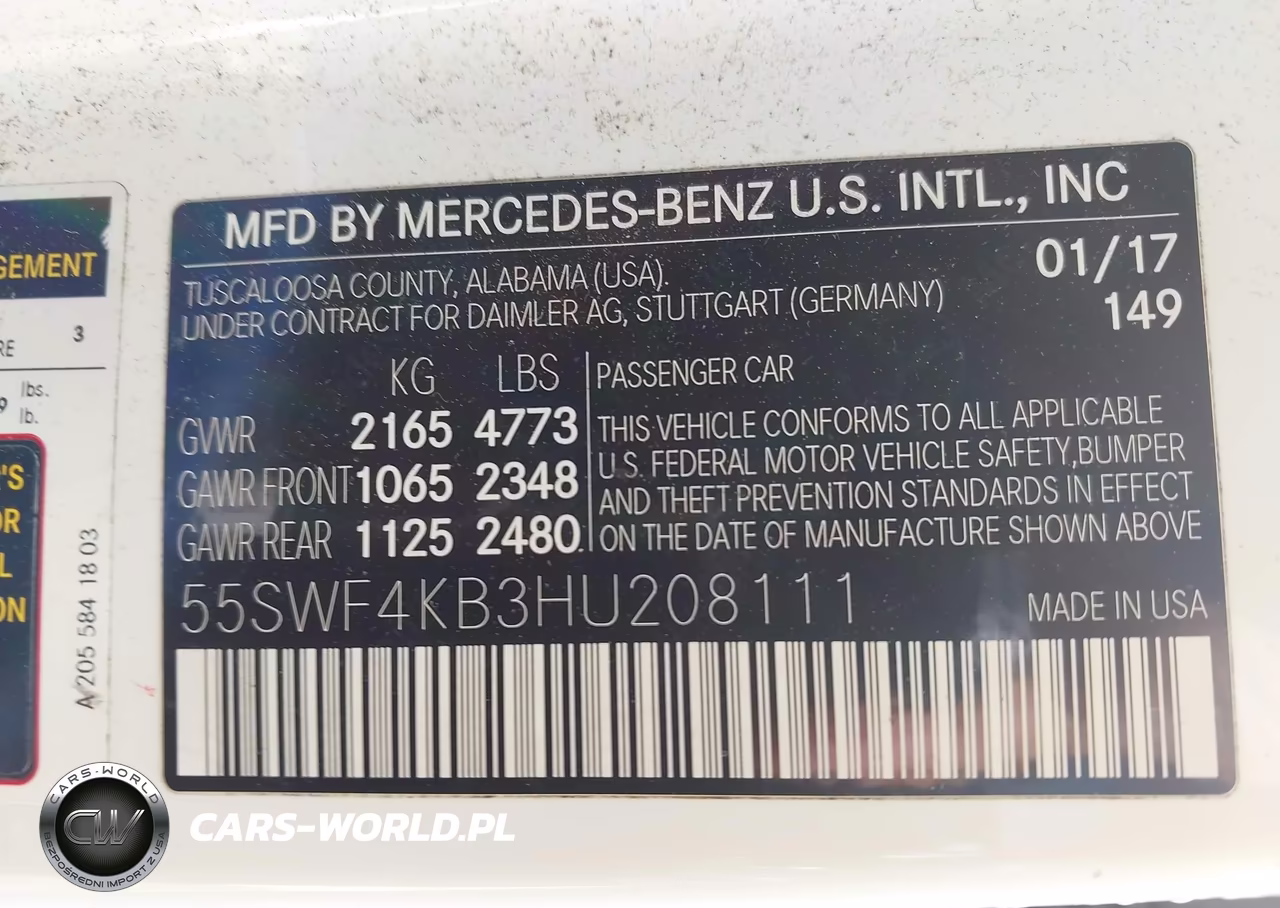 2017 Mercedes-Benz C 300 Luxury 4Matic VIN:55SWF4KB3HU208111 - 9