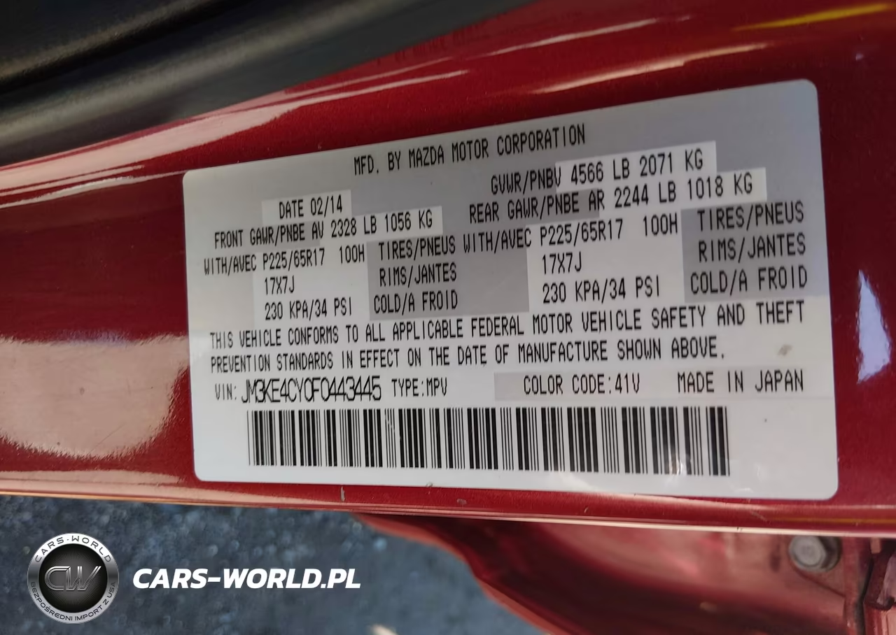 2015 Mazda Cx-5 Touring VIN:JM3KE4CY0F0443445 - 9