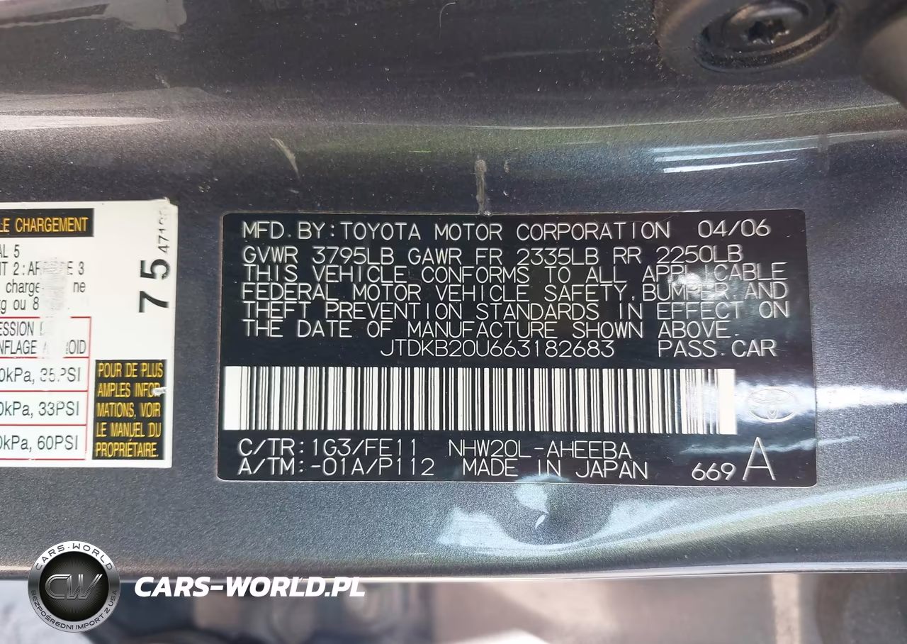 2006 Toyota Prius VIN:JTDKB20U663182683 - 9