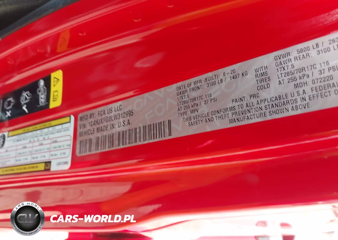 2020 Jeep Wrangler Unlimited Rubicon 4X4 VIN:1C4HJXFG0LW312995 - 9