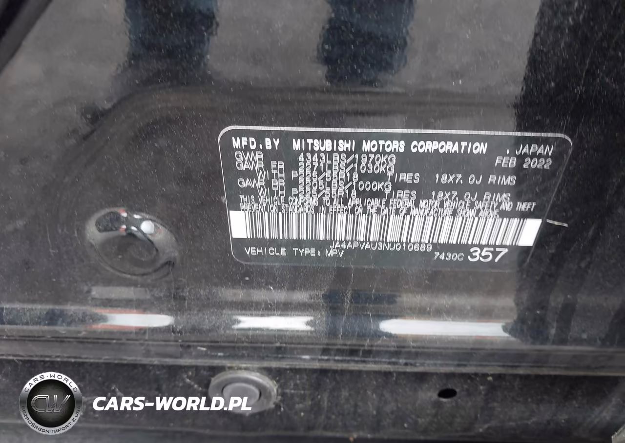 2022 Mitsubishi Outlander Sport 2.0 Se 2Wd VIN:JA4APVAU3NU010689 - 9