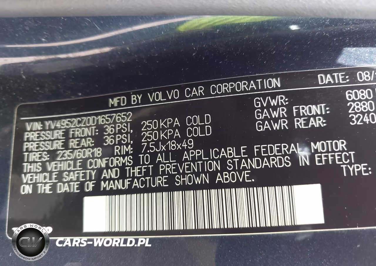 2013 Volvo Xc90 3.2 Platinum VIN:YV4952CZ0D1657652 - 9