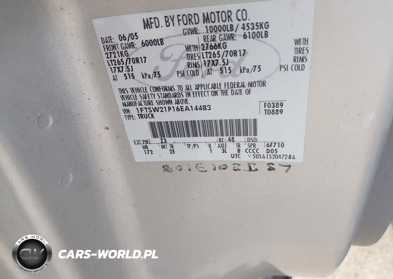2006 Ford F-250 Lariat-Xl-Xlt VIN:1FTSW21P16EA14483 - 9