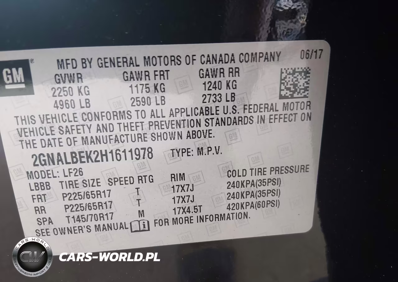 2017 Chevrolet Equinox Ls VIN:2GNALBEK2H1611978 - 9